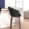 Flash Furniture 26" Black LeatherSoft Barstool with Wood Legs, PK 2 2-AY-1928-26-BK-GG - alternate 5